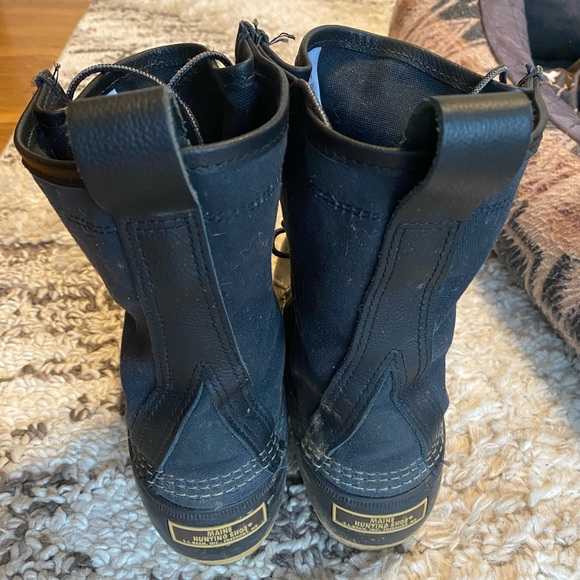 L.L. Bean Black and Brown Lace-Up Boots - Picture 2 of 5